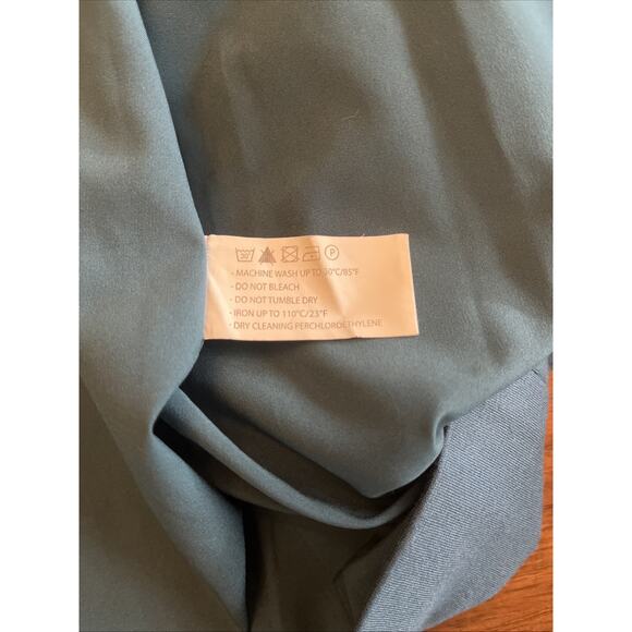 MARY CRAFTS Women's 1 Button Ponte Knit Blazer Blue/Teal Sz 22 Fall Office Teach - Picture 12 of 12